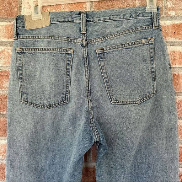 Everlane Summer Slouch Jeans Button Fly Relaxed Straight Women’s 25 Light Wash - Picture 7 of 12